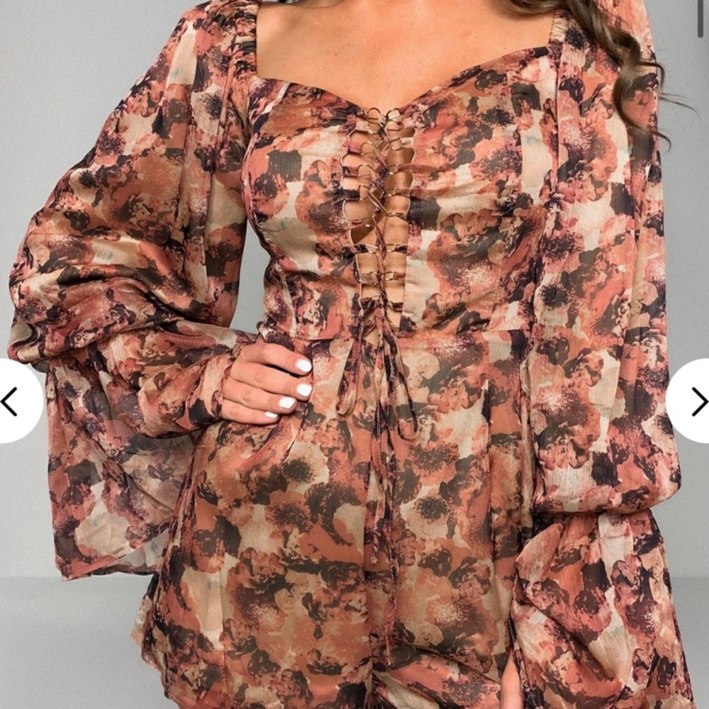 Miss guided long sleeve romper
